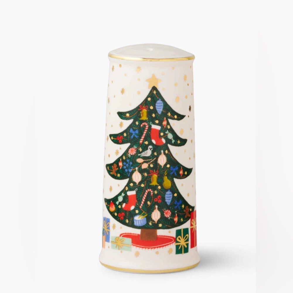 🎄NIB🎄Rifle Paper Co.🎄Nutcracker and Christmas Tree Salt & Pepper Shakers - Picture 3 of 9